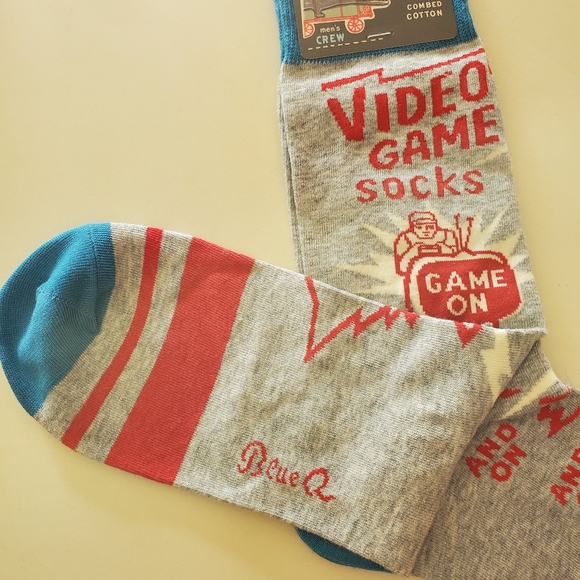 Blue Q socks men's crew size 7-12 - Picture 4 of 10